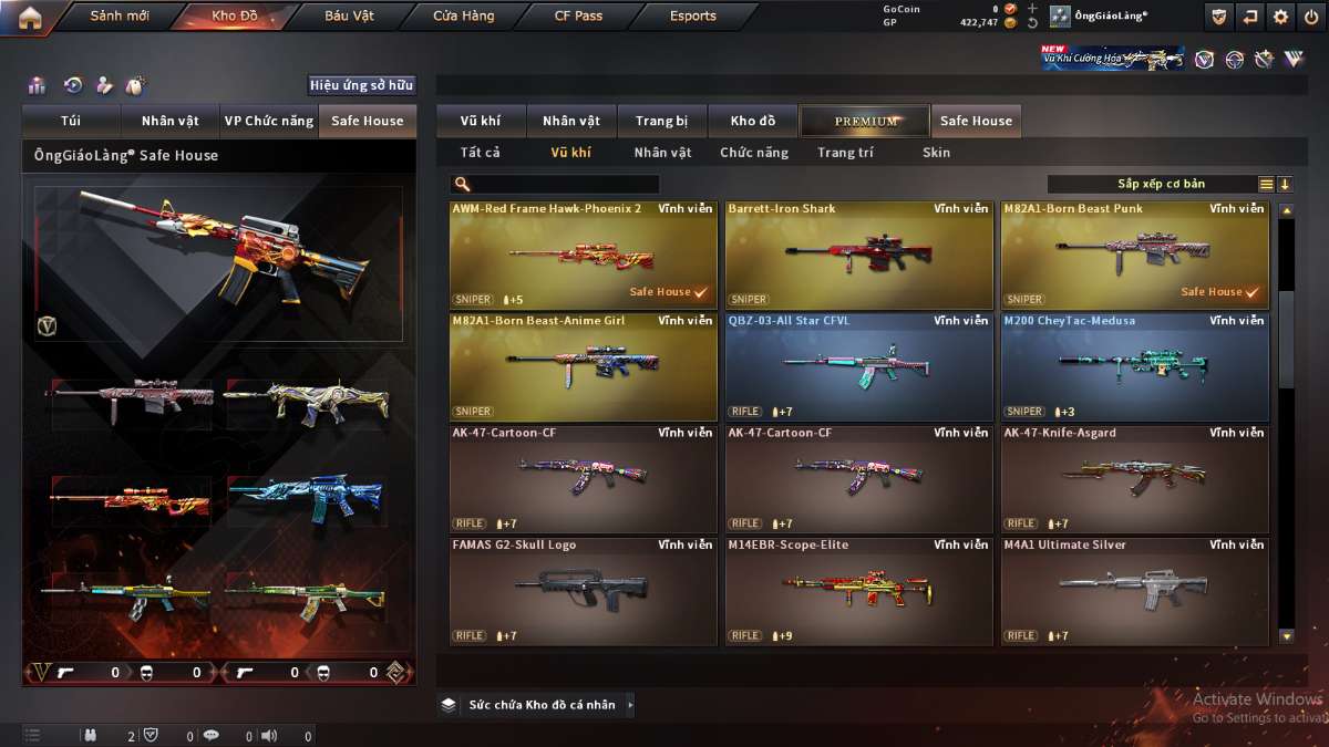 shop acc cf uy tin gia re